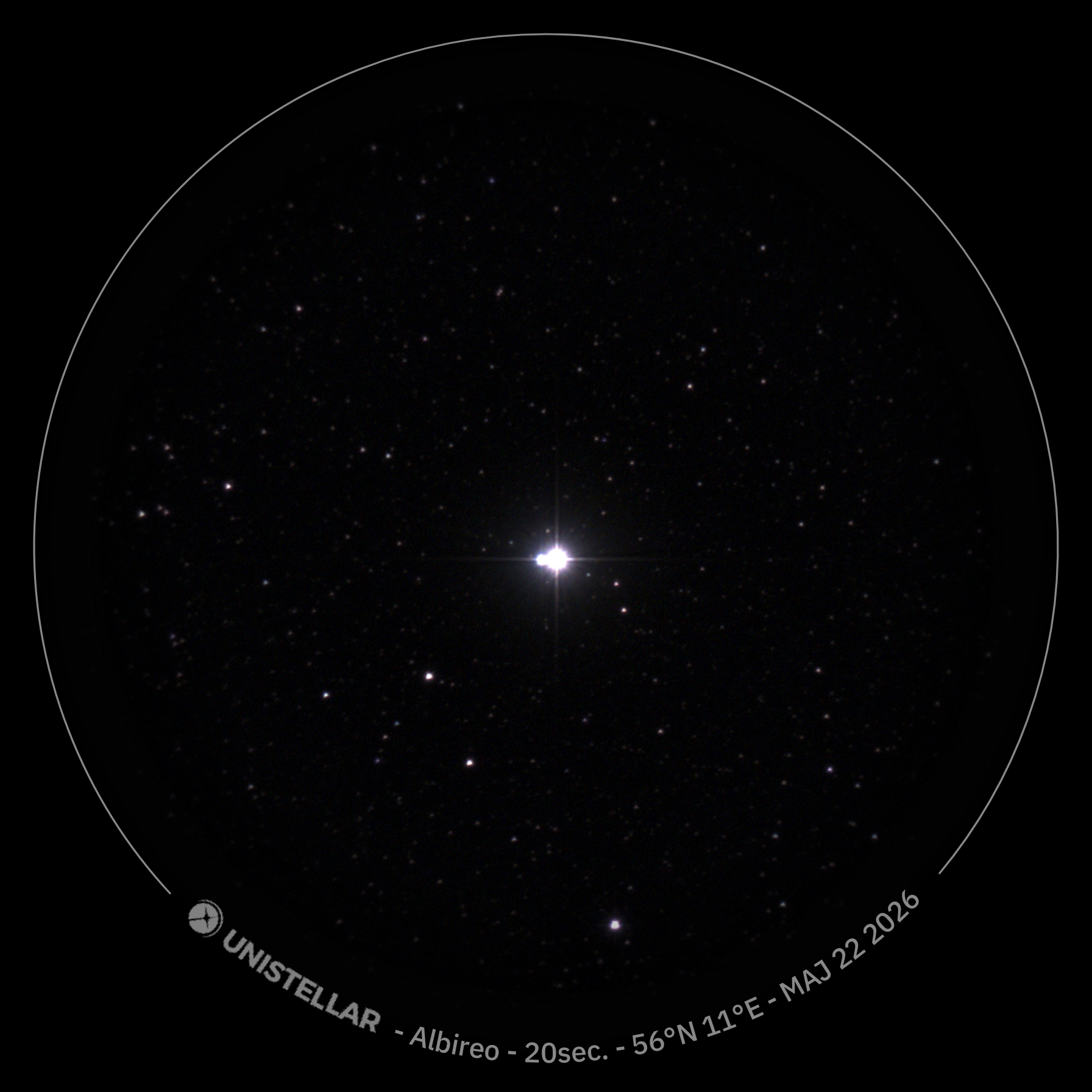 Albireo - dobbeltstjernen i Svanen