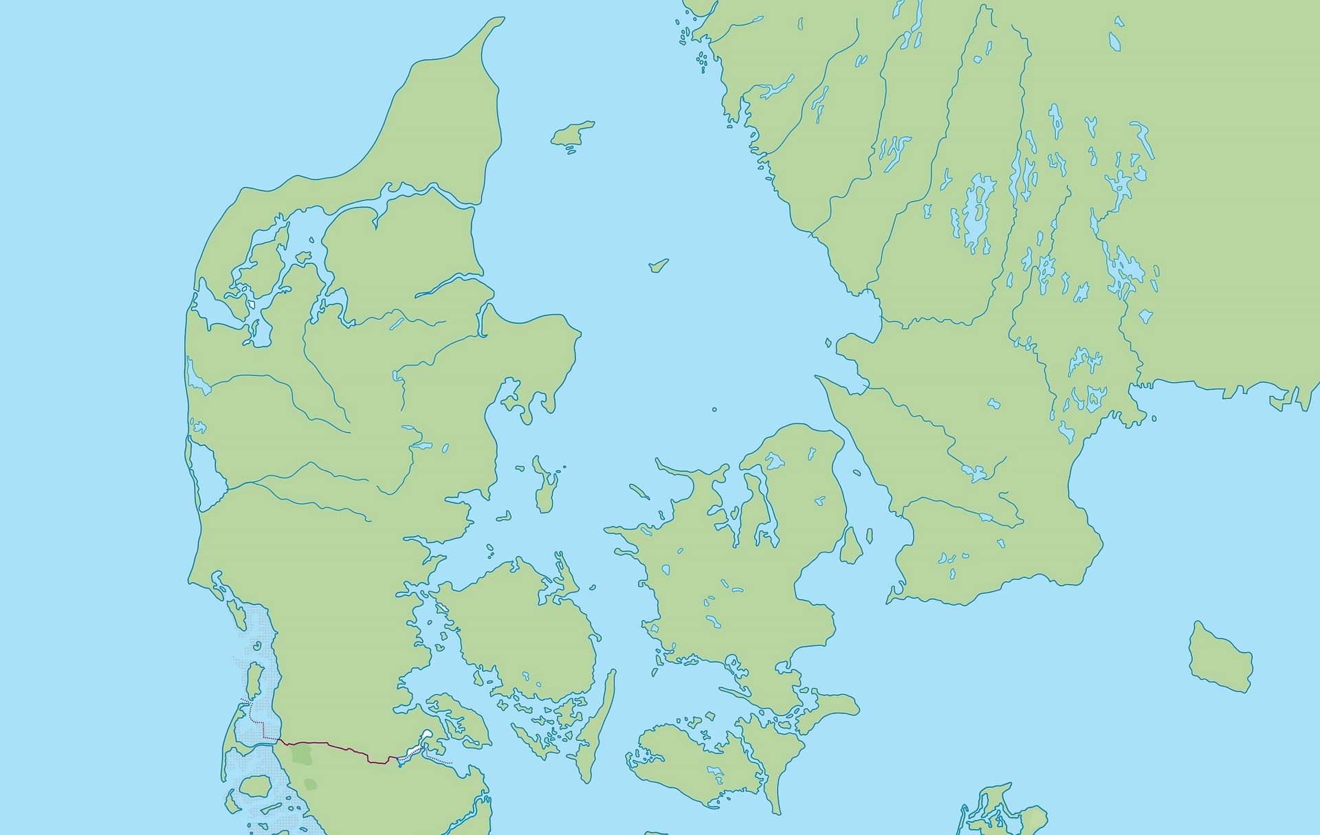 Kort over Danmark