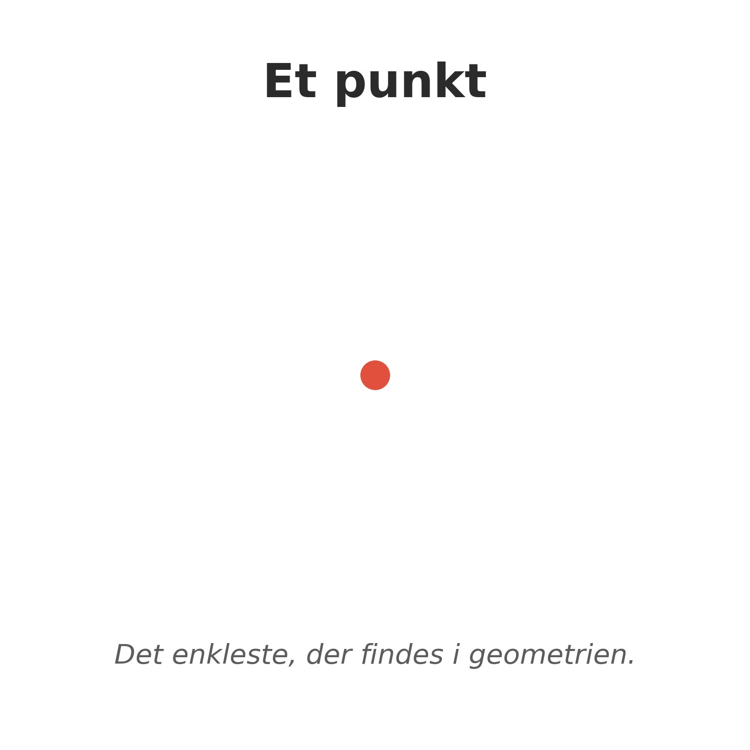 Et enkelt punkt