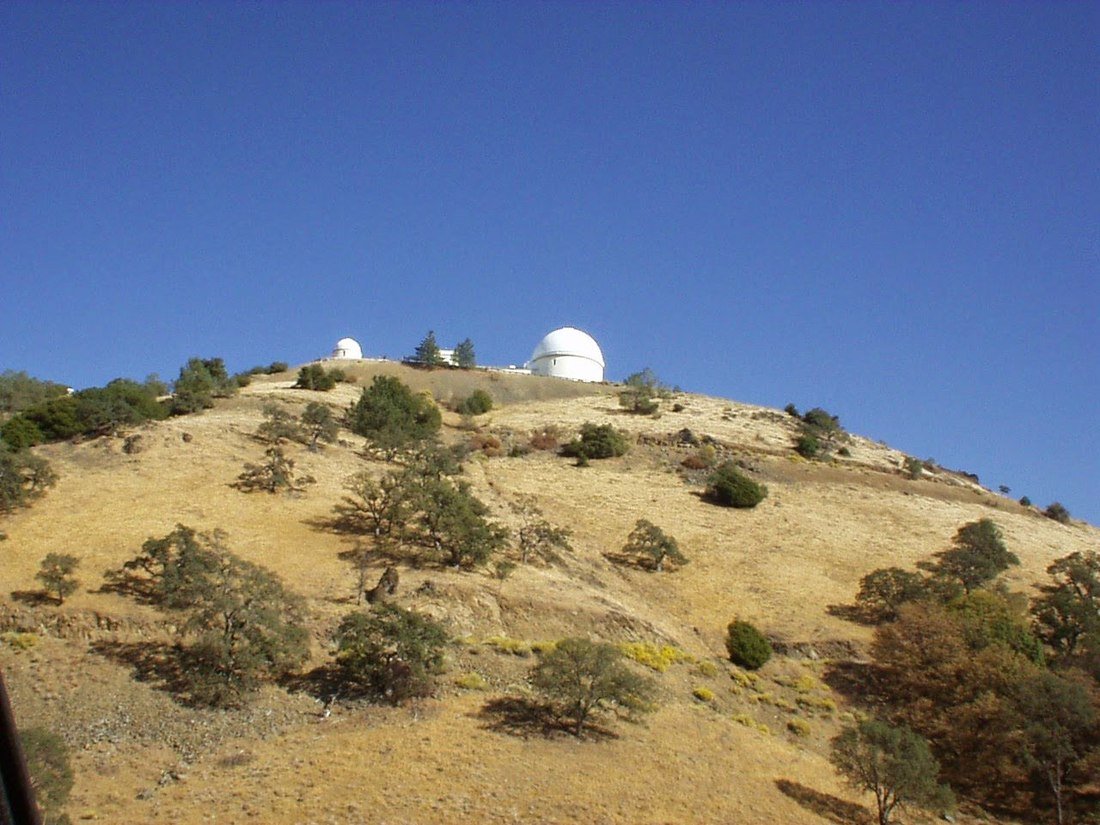 Observatorium på en bjergtop