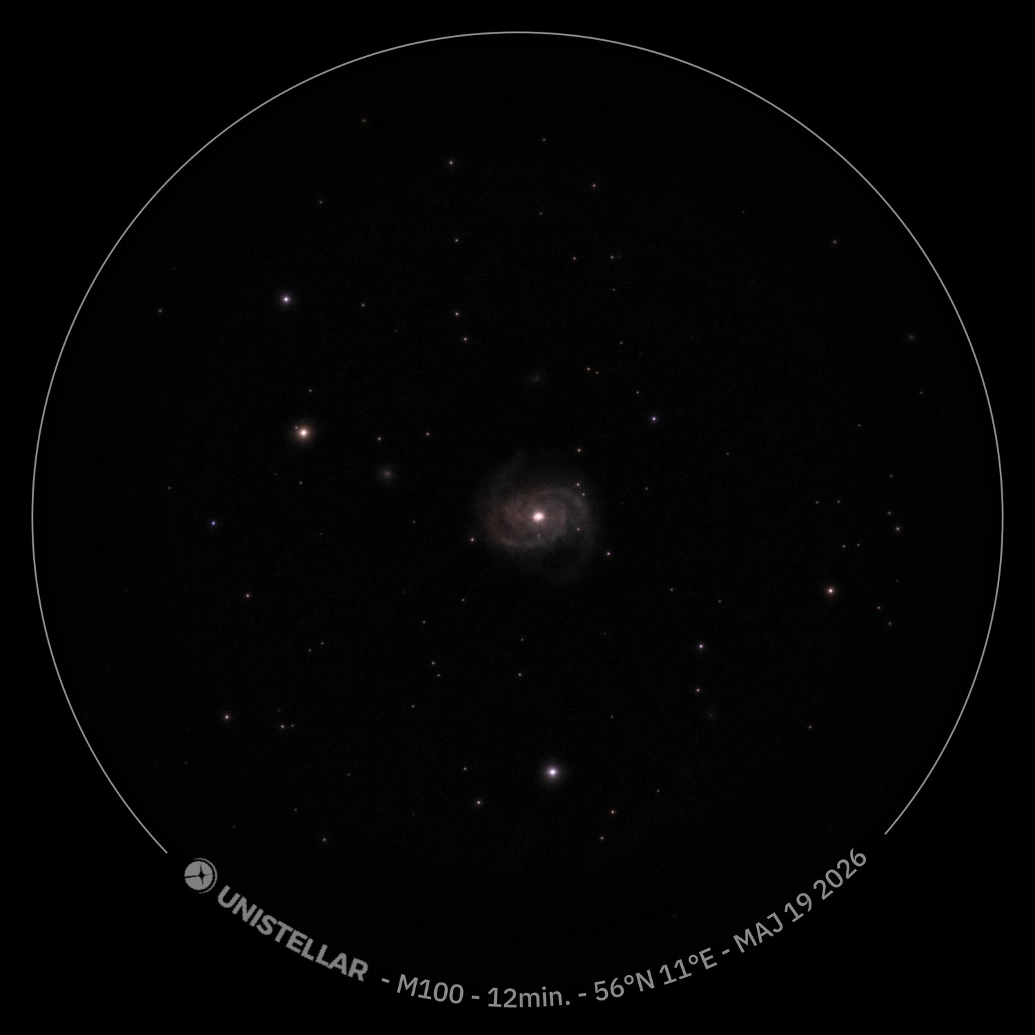 M100 spiralgalakse 19. maj 2026