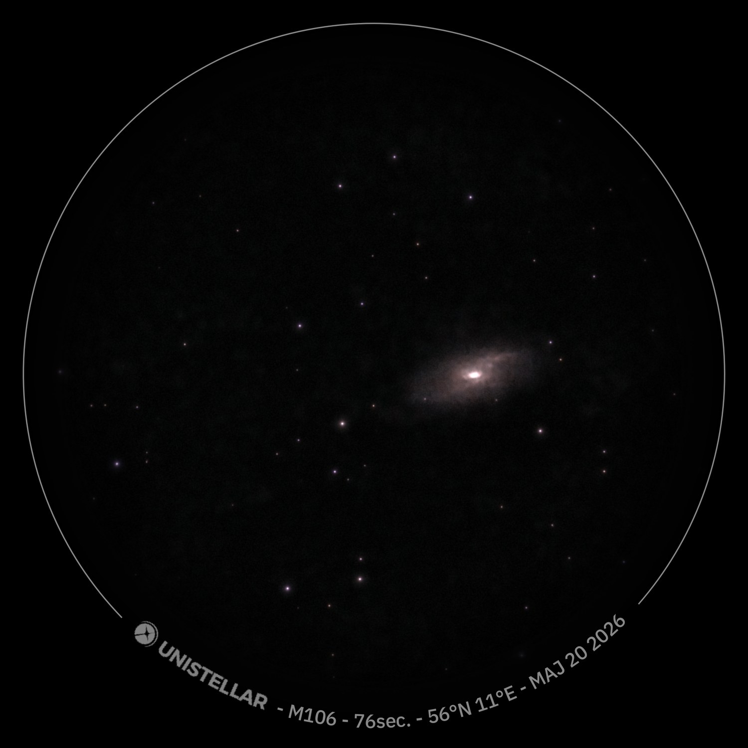 M106 spiralgalakse i Jagthundene
